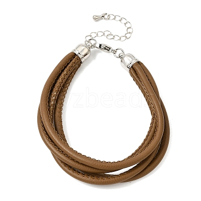 Microfiber Leather Multi-strand Cord Bracelets Makings FB-CBA983F-01P-1