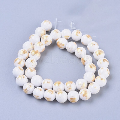 Natural Mashan Jade Beads Strands X-G-F670-A18-6mm-1