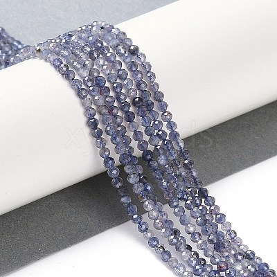 Natural Iolite Beads Strands X-G-N342-32-1