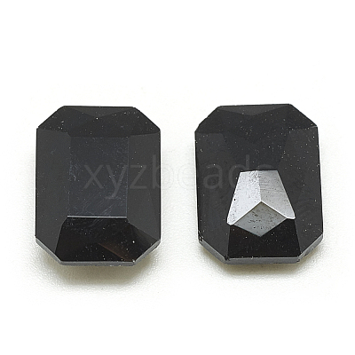 Pointed Back Glass Rhinestone Cabochons RGLA-T079-10x14mm-02-1