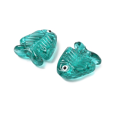 Transparent Glass Enamel Beads LAMP-U004-06-1