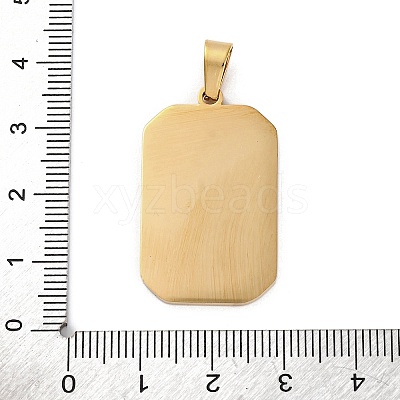 Ion Plating(IP) 304 Stainless Steel Enamel Pendants STAS-Q003-01G-022-1