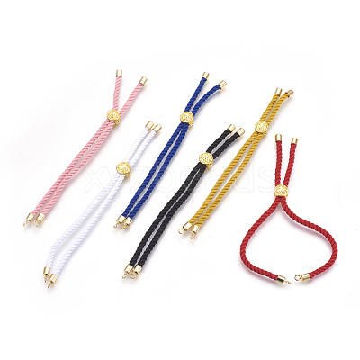 Cotton Cord Bracelet Making KK-F758-03-G-1