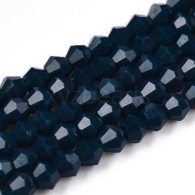 Opaque Solid Color Imitation Jade Glass Beads Strands EGLA-A039-P2mm-D09-1