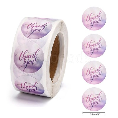 1 Inch Thank You Stickers X-DIY-G025-J12-1