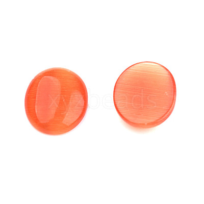 Cat Eye Glass Cabochons CE062-13X18-8-1