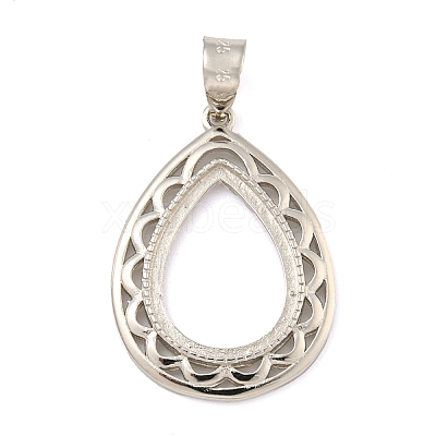 925 Sterling Silver Pendant Setting with Prongs Mounting STER-B005-29P-1