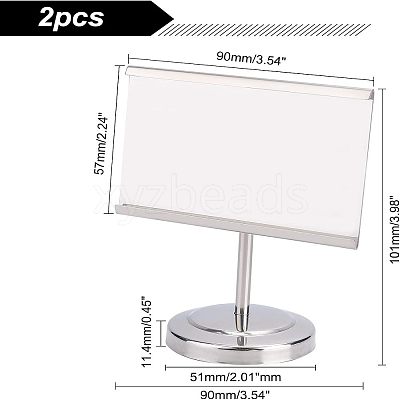 430 Stainless Steel Business Card Holder ODIS-WH0030-02-1
