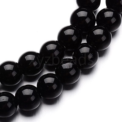 Glass Round Bead Strands X-GLAA-I028-8mm-02-1