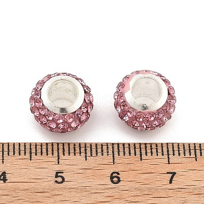 Rondelle Polymer Clay European Beads FIND-U001-01B-1