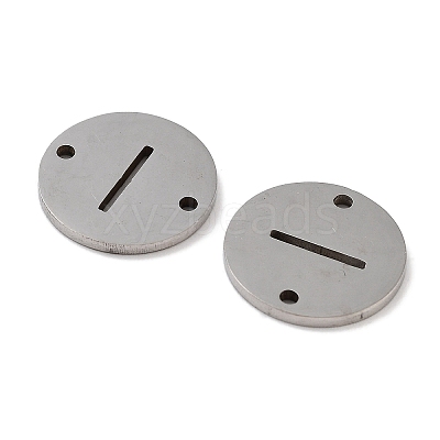 Non-Tarnish 201 Stainless Steel Hollow Flat Round Links FIND-R149-03I-P-1