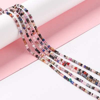 Natural Mixed Gemstone Beads Strands X-G-M390-01-1