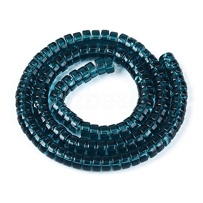 Transparent Glass Beads Strands GLAA-N026-3x6mm-T04-1