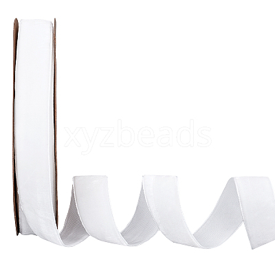 Velvet Ribbon SRIB-WH0006-18K-1