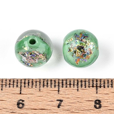 Handmade Foil Lampwork Beads LAMP-T021-31E-1