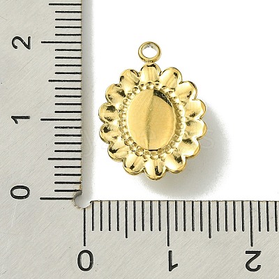 Ion Plating(IP) Real 14K Gold Plated 304 Stainless Steel with Glass Pendant FIND-Z028-30F-1