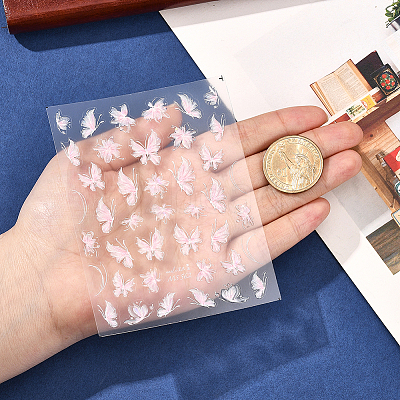 Butterfly Pattern PET Nail Art Stickers MRMJ-WH20017-011C-1