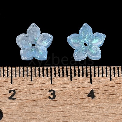 Dyed & Heated Glass Bead Caps GLAA-Z019-02L-1