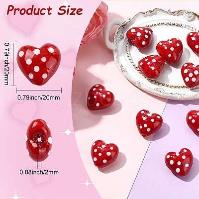 10Pcs Baking Paint Glass Beads GLAA-CJ0002-96-1