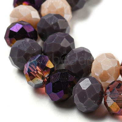 Glass Beads Strands EGLA-A034-M8mm-13-1
