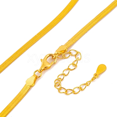 925 Sterling Silver Snake Chain Necklaces NJEW-P300-01A-G-1