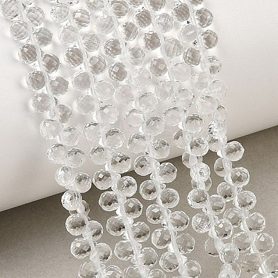 Natural Quartz Crystal Beads Strands GG-CBAB63F-A01-1