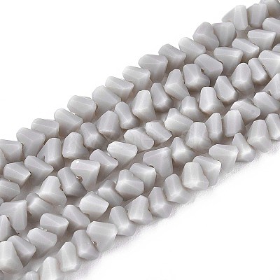 Frosted Opaque Glass Beads Strands GLAA-N017-4mm-21-1