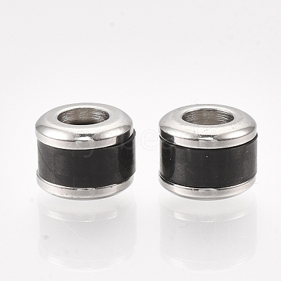 304 Stainless Steel European Beads STAS-S079-99A-P-1