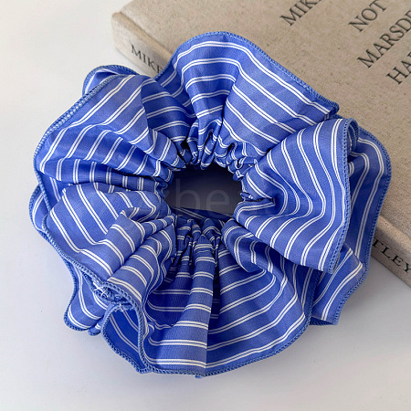 Striped Beach Vacation Style Polyester Elastic Hair Ties DH6221-2-1