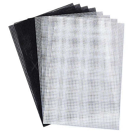 8Pcs 2 Styles Plastic Canvas Sheets for Embroidery DIY-AR0004-73-1
