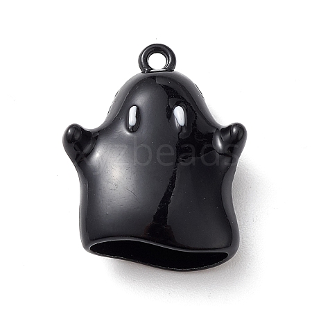 Halloween Spray Painted Alloy Pendants PALLOY-R139-01A-02-1