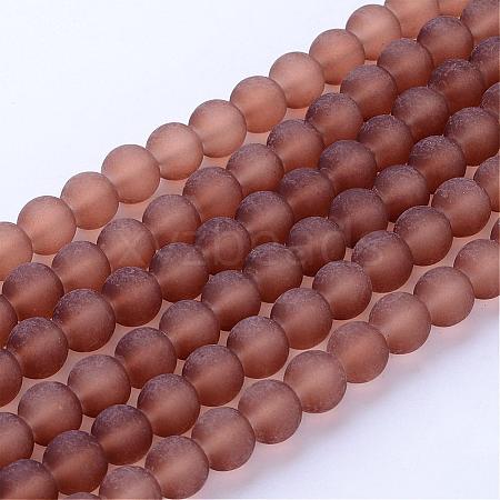 Transparent Glass Bead Strands GLAA-S031-12mm-26-1