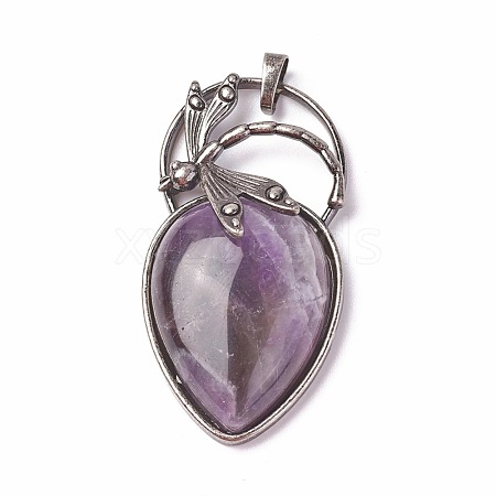 Natural Amethyst Pendants X-G-I220-G06-1