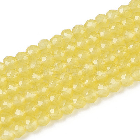 Imitation Jade Glass Beads Strands GLAA-T028-3mm-11J-1