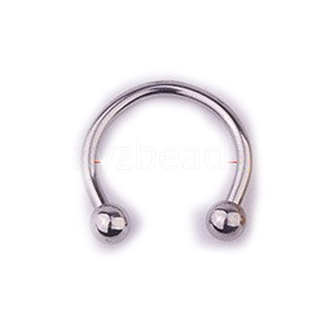 303 Stainless Steel Circular/Horseshoe Barbell Nose RingS WG86D19-03-1