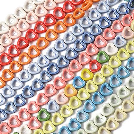 Handmade Porcelain Beads Strands PORC-Z002-01-1