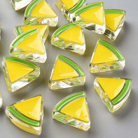 Transparent Enamel Acrylic Beads LS-TACR-S155-001H-1