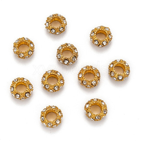 Alloy Rhinestone European Beads LS-X-CPDL-H997-3-1