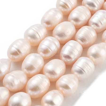 Natural Cultured Freshwater Pearl Beads Strands PEAR-P062-15B-1