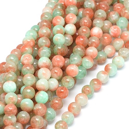 Natural Dyed Jade Beads Strands G-F601-A26-1