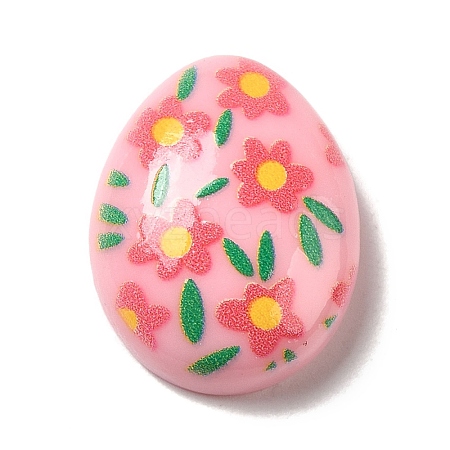 Easter Cartoon Opaque Resin Cabochons RESI-Q223-02F-1