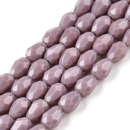 Opaque Solid Color Beads Strands EGLA-N013-P4mm-D09-1