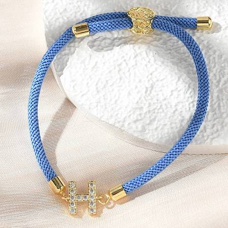 Adjustable Nylon Cord Bracelets BJEW-C096-01G-08-1