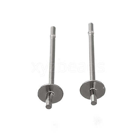 Anti-Tarnish 304 Stainless Steel Stud Earring Findings STAS-P370-01A-P-1