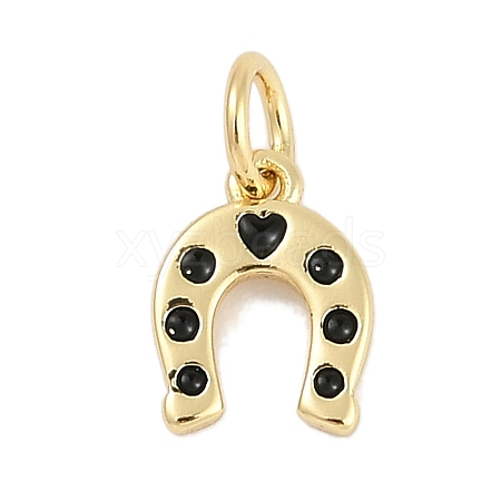 Brass Enamel Charms KK-Q028-07A-G-1