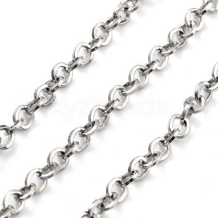 Tarnish Resistant Vacuum Plating 304 Stainless Steel Rolo Chains CHS-H026-08B-P-1