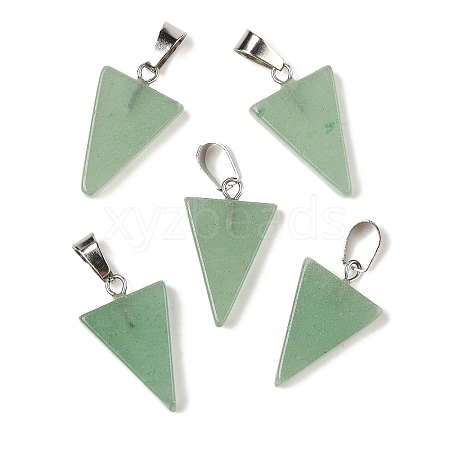 Natural Green Aventurine Pendants G-B127-04P-02-1