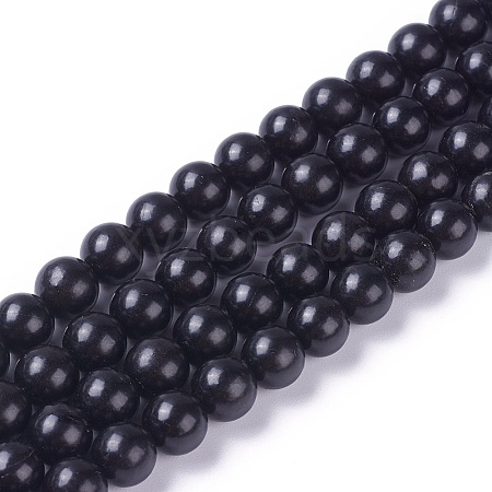 Natural Coal Quartz Beads Strands G-G787-01B-1