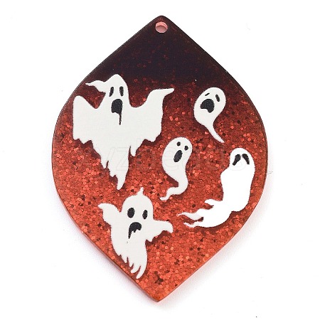 Halloween Printed Acrylic Pendants MACR-M048-02E-1