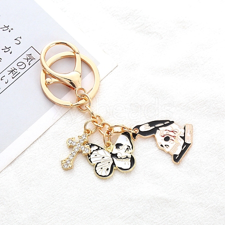 Halloween Metal with Enamel Keychain PW-WG5B248-01-1